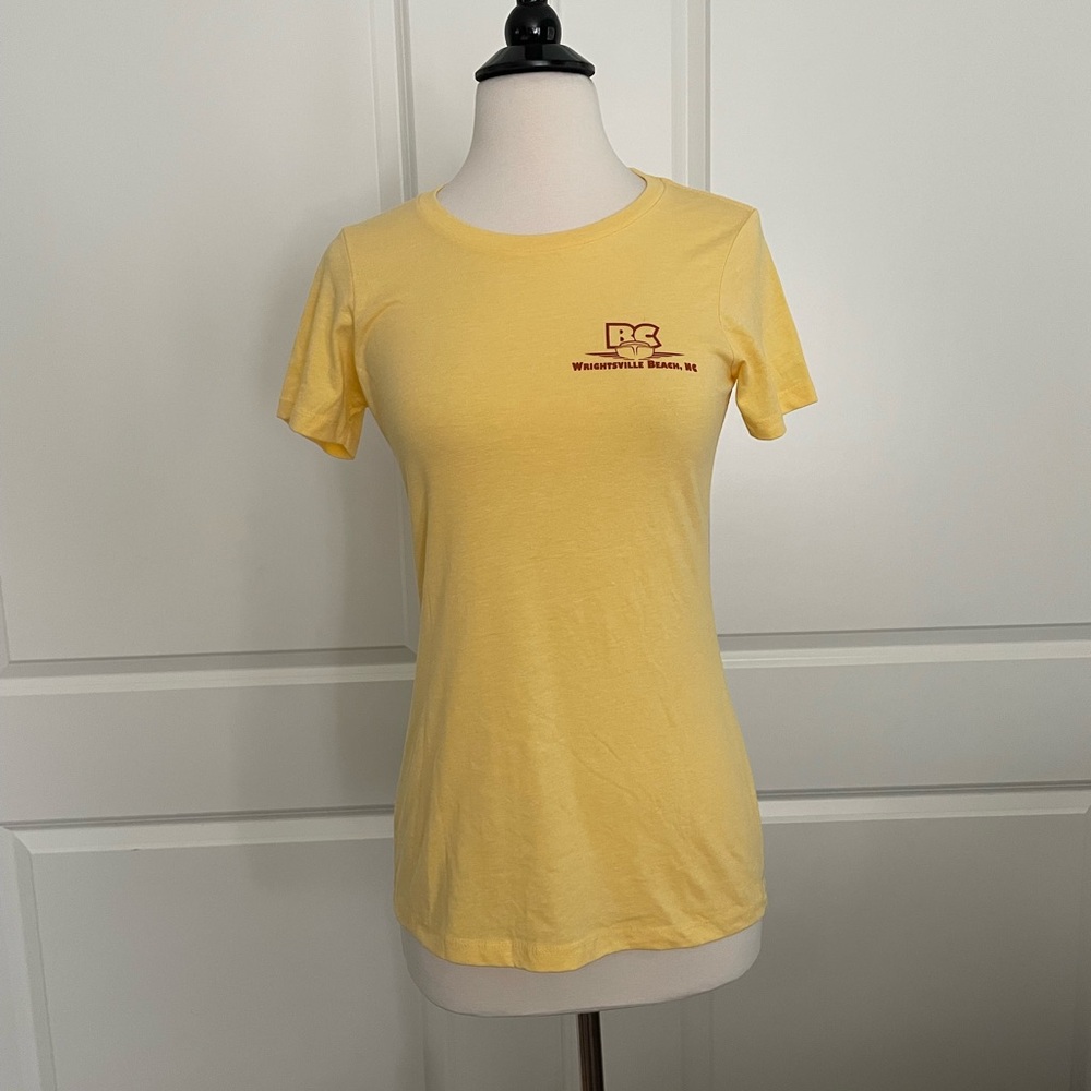 New Small fitted yellow Bow Candy short sleeve tee tshirt for boat yacht lovers